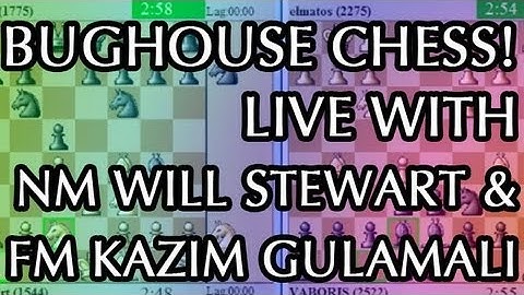 Crazy Fast!!! Bughouse Chess - Video #1 - Dual Commentary From 2 Masters