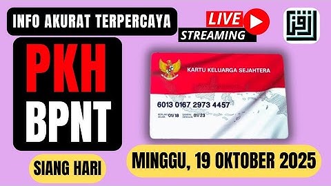 LIVE🔴 CEK SALDO PKH & BPNT PAGI HARI INI MINGGU, 01 OKTOBER 2025.