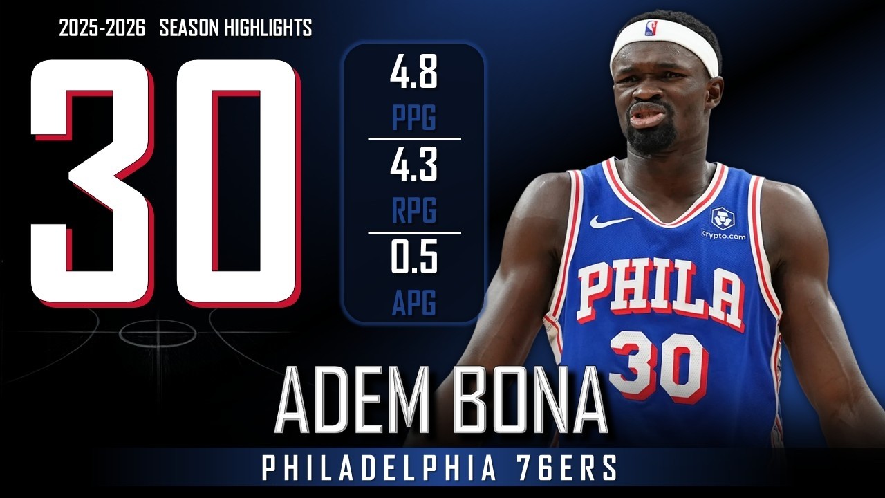 Adem Bona || 2025-2026 Philadelphia 76ers Highlights
