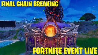 FORTNITE EVENT LIVE FINAL CHAIN ABOUT TO BREAK - Pandoras box will open soon
the final chain to the box will be done in a few minutes
️Help me reach 50000 subscribers https://www.youtube.com/user/thewalkthroughking?sub_confirmation=1
Twitter: https://twitter.com/TheOfficialTWK
Discord: https://discord.gg/jZgXjUDTP9
Sponsor: https://youtube.com/thewalkthroughking/join FORTNITE EVENT LIVE FINAL CHAIN ABOUT TO BREAK - Pandoras box will open soon