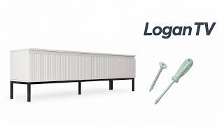 🛠️ Geribbeld tv-dressoir model Logan
