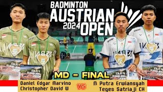 Marvino/Wijaya (INA) vs Erwiansyah/Hutomo (INA) | F | Austrian Open 2024 Badminton