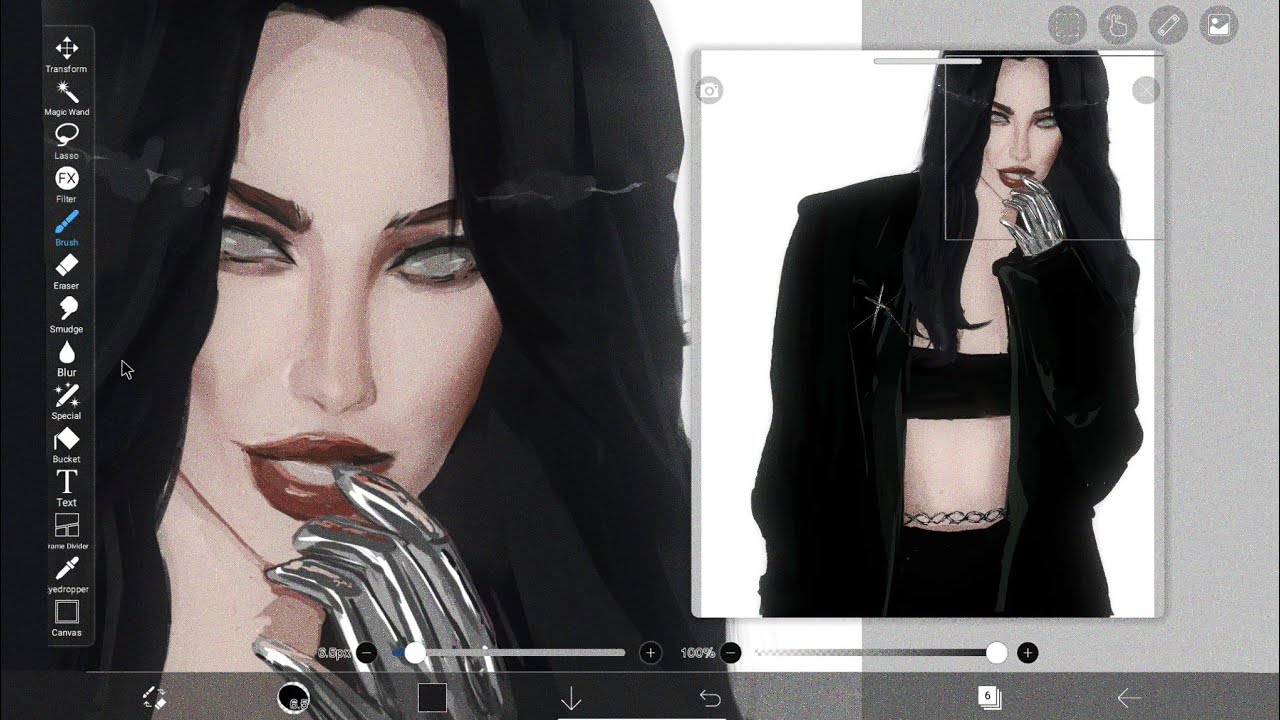 Sketch to Final. Full digital painting process In IbisPaint. - YouTube