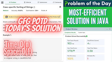 Case-specific Sorting of Strings GFG Practice || GFG POTD Most Optimized & Easy Solution