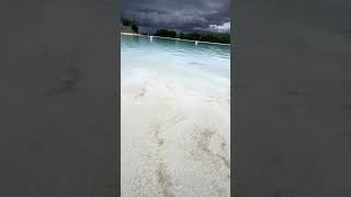 Time to enjoy sudden weather changes#TEXAS man made 🏖️ Beach# lagoon# Summer break