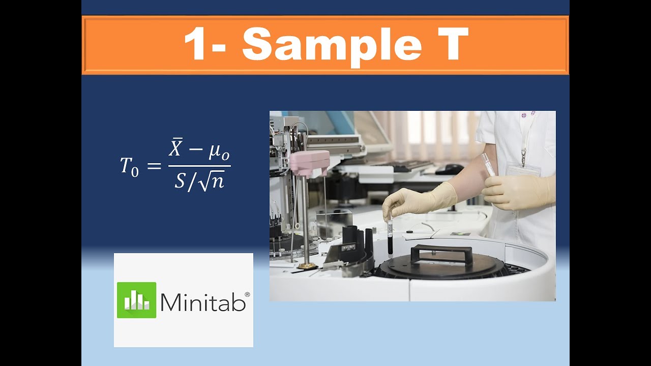 Hypothesis Testing (Part 4) 1 Sample T test (Minitab) YouTube