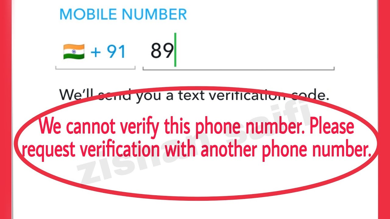 Couldn't verify timestamp. This number cannot be used for verification