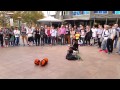 Basketball man - Melbourne street performer all the way from NYC