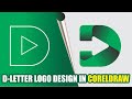 Professional D Letter Logo Design in CorelDRAW | Easy Logo Tutorial for Beginners