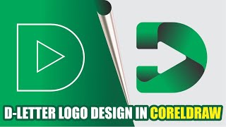 Professional D Letter Logo Design in CorelDRAW | Easy Logo Tutorial for Beginners