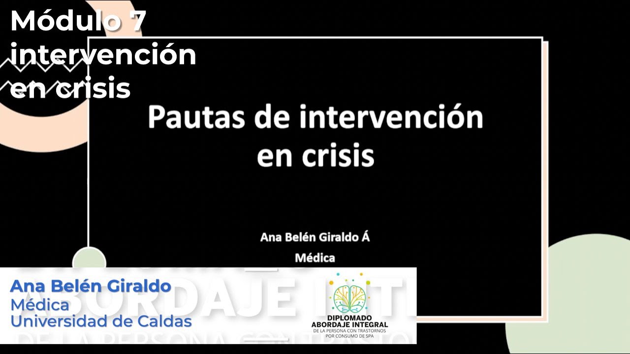 Modulo 7  Intervention en crisis