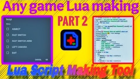 Lua Script Making  tutorial || 1 Click Making Lua || Lua Making Tool Apk (part 2)
