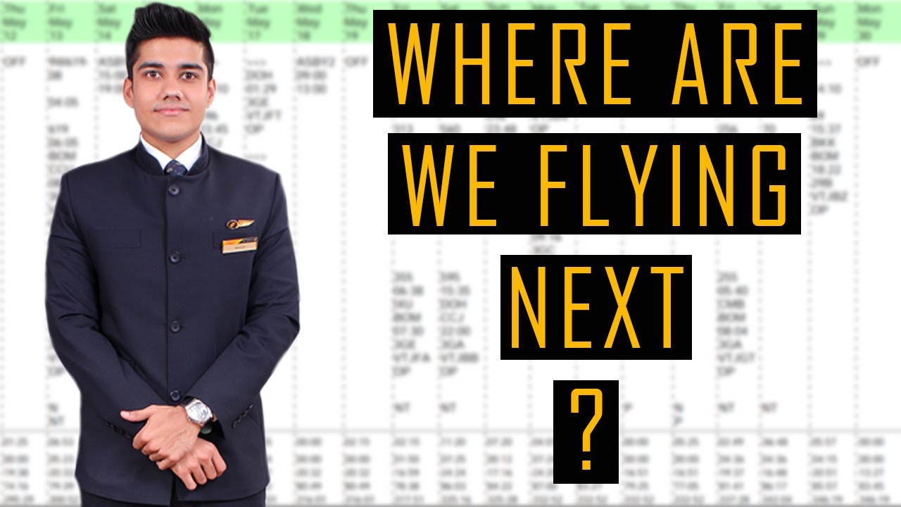 JET AIRWAYS CABIN CREW ROSTER REVEALED - YouTube
