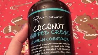 Renpure Coconut Whipped Crème Leave-In Conditioner...CRUELTY FREE..REVIEW