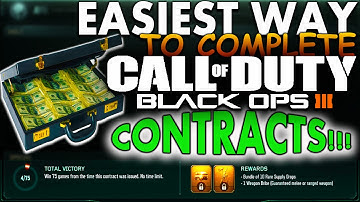 EASIEST WAY TO COMPLETE BLACK OPS 3 CONTRACTS (BO3 75 WINS CONTRACT)