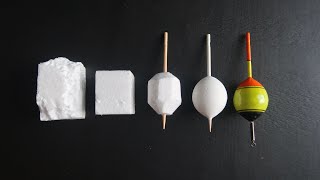 Making Fishing Floats Out Of Styrofoam & Toothpicks screenshot 1