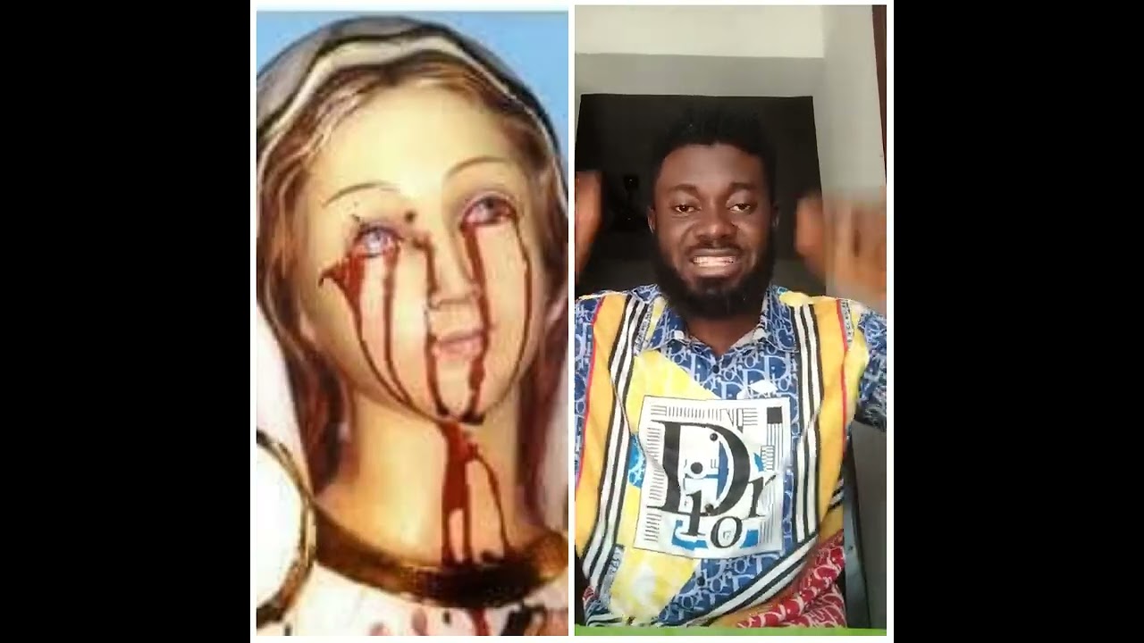The Statue Of Virgin Mary Cannot Cry Blood. 😩😩😩