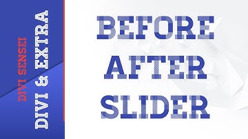 Divi Sensei Before After Slider: Demo & Documentation