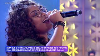 Filha de cantora do “Fat Family” emociona família