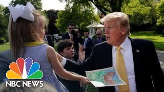 President Donald Trump Gives Kids Advice: 'Never Take Drugs, Don't Drink Alcohol' | NBC News