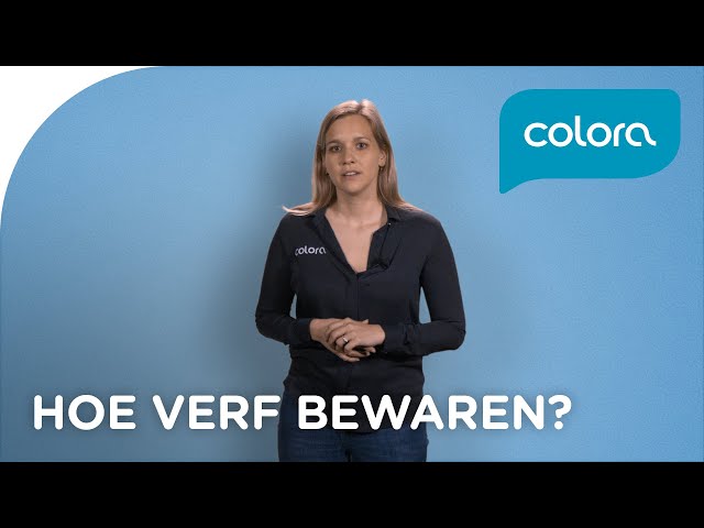 Hoe Kan Je Verf Bewaren? | Verfvragen En Tips Van De Colora Coach - Youtube