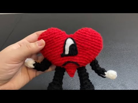 Tutorial a crochet amigurumi corazón de BAD BUNNY un verano sin ti (paso a paso)