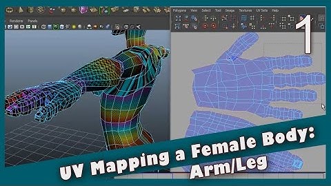 UV Mapping a Female Body: Arm and Leg