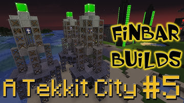 Lets Build A Minecraft Tekkit City - Part 5 - Oil Rigging and Refinery