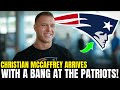 CHRISTIAN MCCAFFREY ARRIVES IN NEW ENGLAND TO HUGE FAN WELCOME! | Patriots News