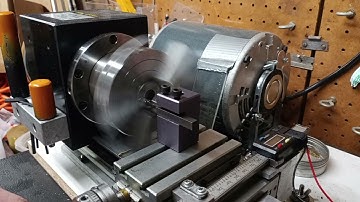 Truing up Taig lathe soft jaws with boring bar