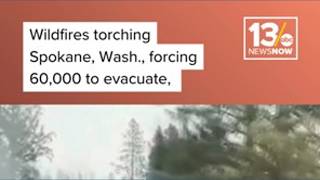 Hundreds of buildings burn in Spokane wildfires Hundreds of buildings burn in Spokane wildfires
