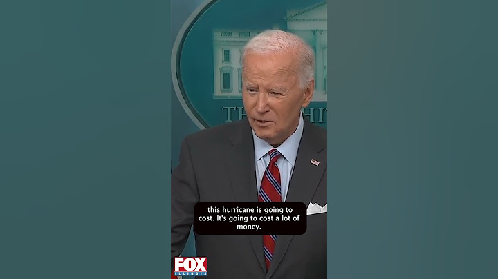 President Joe Biden Comments on the Cost of Hurricane Helene Damage