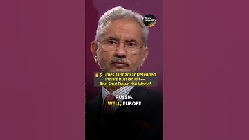 Top 5 Times Jaishankar Silenced Critics on Russian Oil!