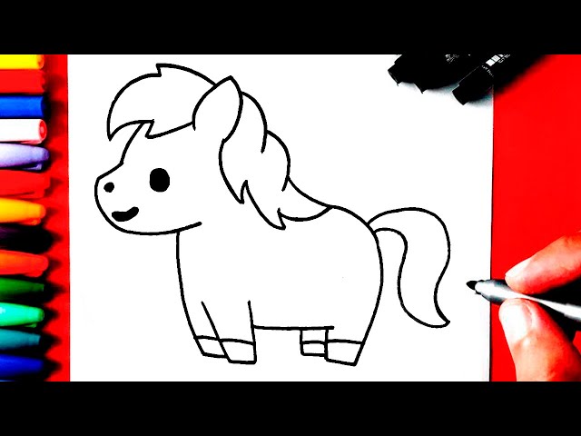 COMO DESENHAR UM CAVALO FOFO KAWAII 