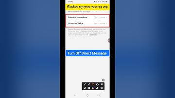 How To Turn Off Direct Message On TikTok