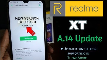 Realme XT New ColorOS 6 A.14 Update - Updated Font Change Supporting In Theme Store 🔥🔥