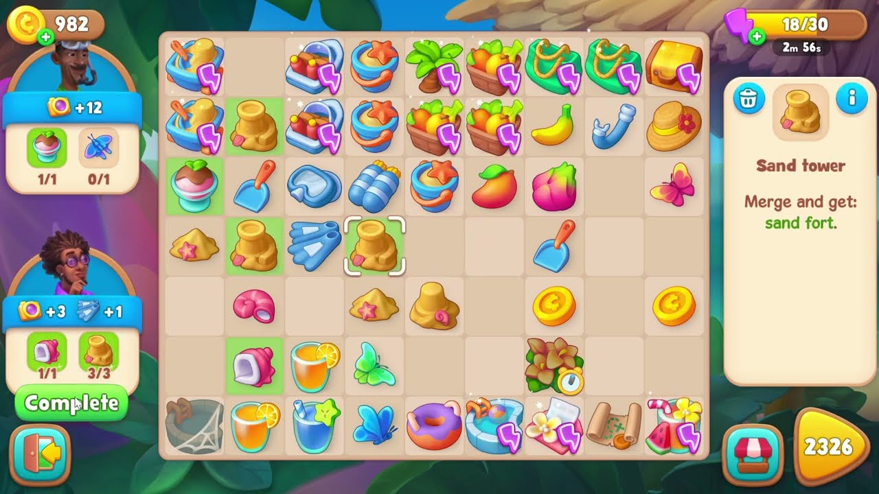 Gardenscapes 2325 Level - 17 moves - NO BooSTERS