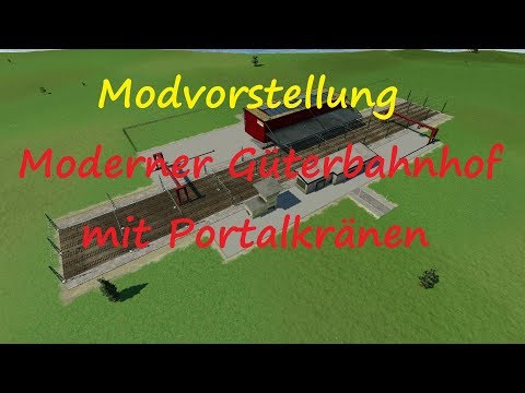 Transport Fever [Modvorstellung] Moderner Güterbahnhof mit Portalkränen