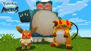I Tried Catching Alpha Pokémon in Minecraft Legends Arceus