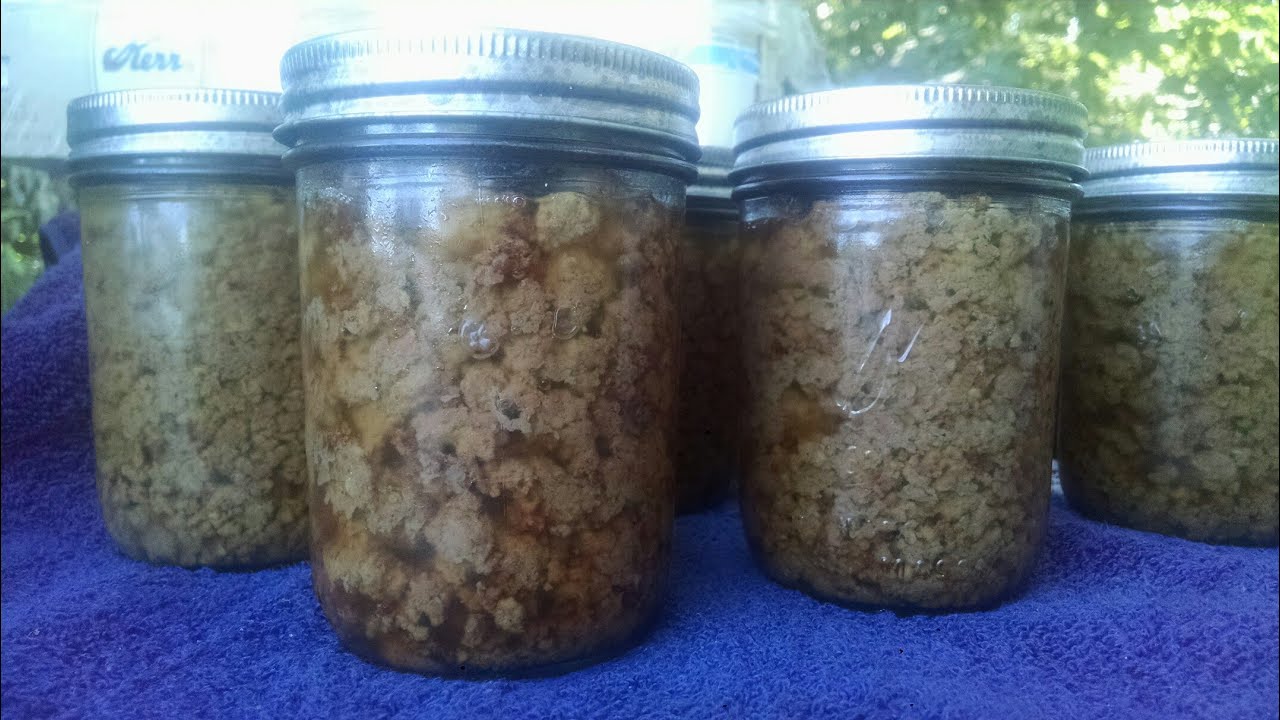 Canned ground beef - YouTube