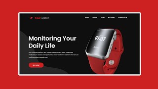 Smart Watch Landing Page using Elementor Pro | WordPress Elementor Tutorial #16 DCreato Academy