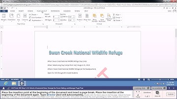 MyITLab Word Chapter 1 Skill Based Training Troubleshooting