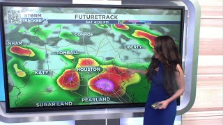 Severe weather threat timeline shows how stormy Saturday night will be in Houston