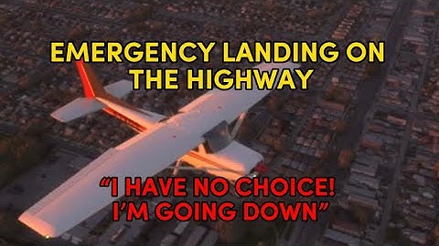 Plane CRASH LANDS on HIGHWAY-Emergency Landing [Real ATC]