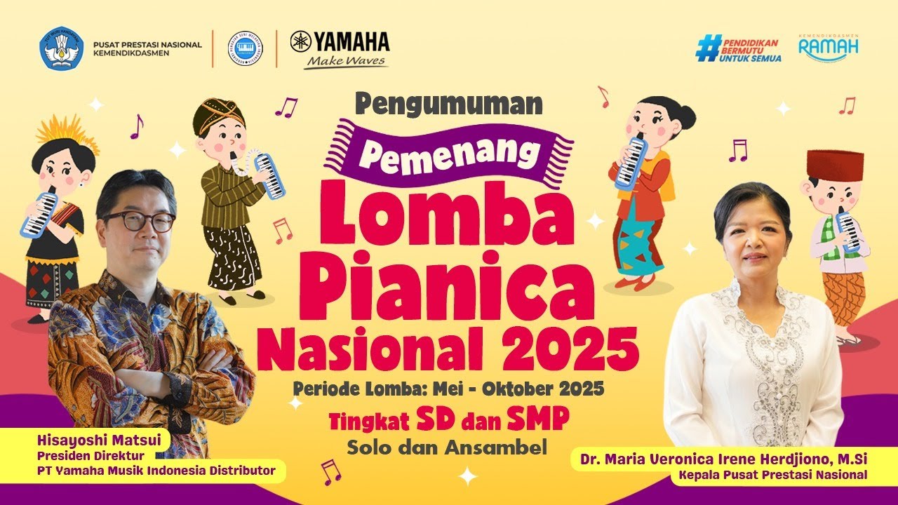 Pengumuman Lomba Pianica Nasional 2025