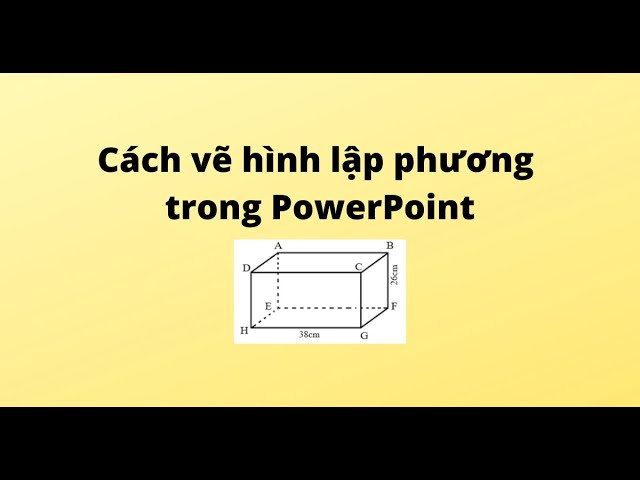 Cách vẽ hình hộp chữ nhật trong PowerPoint - YouTube