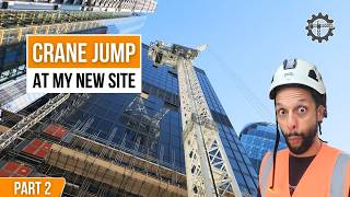 How do construction cranes get raised? | TOWER CRANE CLIMB PART 2 #cranejumping #craneclimbing