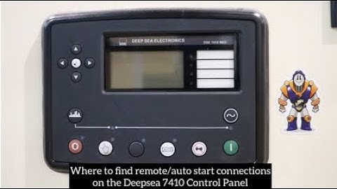 Where to find remote/auto start connections on the Deep Sea Electronics DSE7410 Control Panel