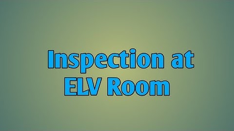 inside extra low voltage room