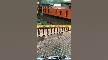 Diamond Mesh Manufacturing Process | Sheet to Strong Mesh Conversion with Industrial Machine